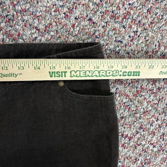 Brooks Brothers Women's Dark Brown Fine Wale Lucia Baby Bootcut Pants Size 16 - Picture 11 of 14